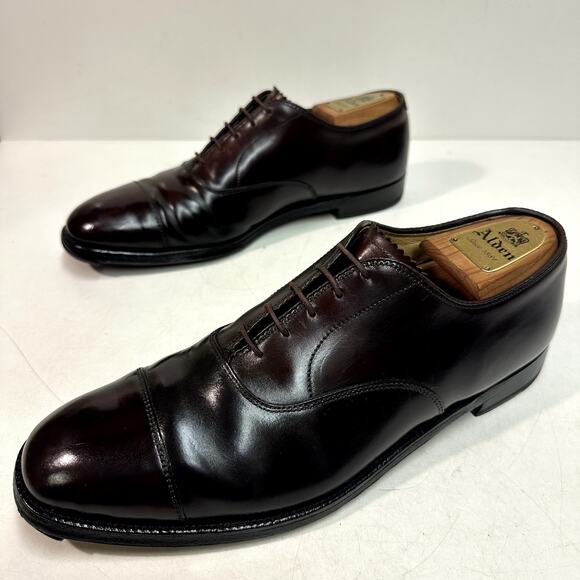 NEW HEELS Alden 782 Cap Toe Oxford Bal Color 8 Shell Cordovan Made in USA 9.5 - Picture 6 of 13